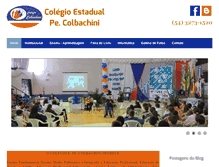 Tablet Screenshot of colegiocolbachini.com.br